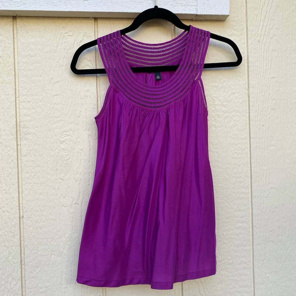 Magenta Banana Republic Silky Top